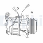 DELPHI Kompressor,  kliimaseade 12V CS20482