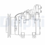 DELPHI Kompressor,  kliimaseade 12V CS20524