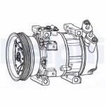 DELPHI Kompressor,  kliimaseade 12V CS20533