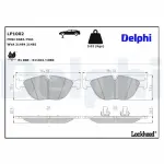 DELPHI Piduriklotsi komplekt,  ketaspidur LP1002