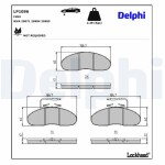 DELPHI Piduriklotsi komplekt,  ketaspidur LP1096