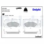 DELPHI Piduriklotsi komplekt,  ketaspidur LP1139