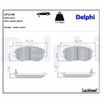 DELPHI Piduriklotsi komplekt,  ketaspidur LP1140