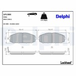 DELPHI Piduriklotsi komplekt,  ketaspidur LP1305