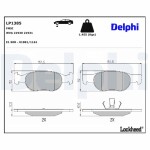 DELPHI Piduriklotsi komplekt,  ketaspidur LP1385