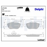 DELPHI Piduriklotsi komplekt,  ketaspidur LP1404