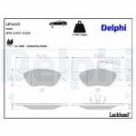 DELPHI Piduriklotsi komplekt,  ketaspidur LP1413