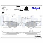 DELPHI Piduriklotsi komplekt,  ketaspidur LP1415