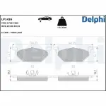 DELPHI Piduriklotsi komplekt,  ketaspidur LP1436