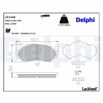 DELPHI Piduriklotsi komplekt,  ketaspidur LP1440