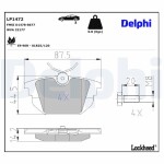 DELPHI Piduriklotsi komplekt,  ketaspidur LP1472