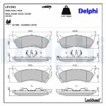 DELPHI Piduriklotsi komplekt,  ketaspidur LP1501