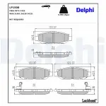DELPHI Piduriklotsi komplekt,  ketaspidur LP1508