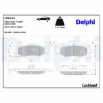 DELPHI Piduriklotsi komplekt,  ketaspidur LP1515