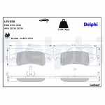 DELPHI Piduriklotsi komplekt,  ketaspidur LP1558