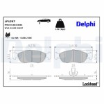 DELPHI Piduriklotsi komplekt,  ketaspidur LP1597