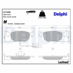 DELPHI Piduriklotsi komplekt,  ketaspidur LP1598