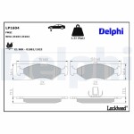 DELPHI Piduriklotsi komplekt,  ketaspidur LP1604