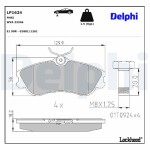DELPHI Piduriklotsi komplekt,  ketaspidur LP1624