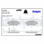 DELPHI Piduriklotsi komplekt,  ketaspidur LP1630
