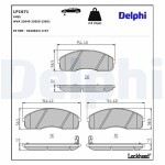 DELPHI Piduriklotsi komplekt,  ketaspidur LP1671