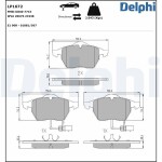 DELPHI Piduriklotsi komplekt,  ketaspidur LP1672