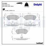 DELPHI Piduriklotsi komplekt,  ketaspidur LP1694