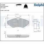 DELPHI  Piduriklotsi komplekt,ketaspidur LP1695