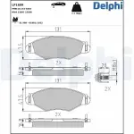 DELPHI Piduriklotsi komplekt,  ketaspidur LP1699