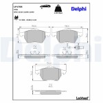 DELPHI Piduriklotsi komplekt,  ketaspidur LP1706
