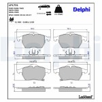 DELPHI Piduriklotsi komplekt,  ketaspidur LP1731