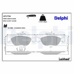 DELPHI Piduriklotsi komplekt,  ketaspidur LP1734
