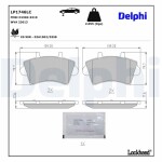 DELPHI Piduriklotsi komplekt,  ketaspidur Professional + LP1746LC
