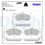 DELPHI Piduriklotsi komplekt,  ketaspidur LP1773