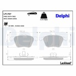DELPHI Piduriklotsi komplekt,  ketaspidur LP1787