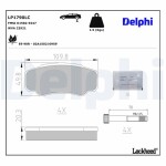 DELPHI Piduriklotsi komplekt,  ketaspidur Professional + LP1790LC