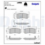 DELPHI Piduriklotsi komplekt,  ketaspidur LP1797