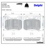 DELPHI Piduriklotsi komplekt,  ketaspidur LP1839