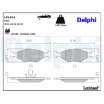 DELPHI Piduriklotsi komplekt,  ketaspidur LP1854
