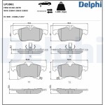 DELPHI Piduriklotsi komplekt,  ketaspidur LP1861