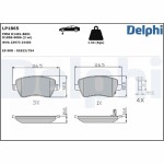 DELPHI Piduriklotsi komplekt,  ketaspidur LP1865