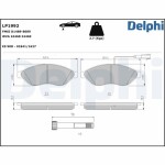 DELPHI Piduriklotsi komplekt,  ketaspidur LP1992