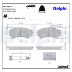 DELPHI Piduriklotsi komplekt,  ketaspidur Professional + LP1993LC