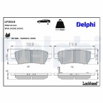 DELPHI Piduriklotsi komplekt,  ketaspidur LP2016