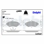 DELPHI Piduriklotsi komplekt,  ketaspidur LP204