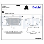 DELPHI Piduriklotsi komplekt,  ketaspidur LP2052