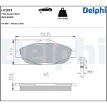 DELPHI Piduriklotsi komplekt, ketaspidur LP2070
