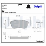 DELPHI Piduriklotsi komplekt,  ketaspidur LP2075