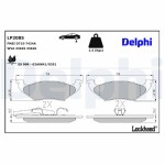 DELPHI Piduriklotsi komplekt,  ketaspidur LP2085