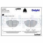 DELPHI Piduriklotsi komplekt,  ketaspidur LP2091